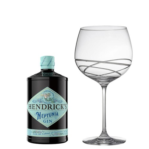Hendricks Neptunia Gin 70cl And Single Gin and Tonic Skye Copa Glass